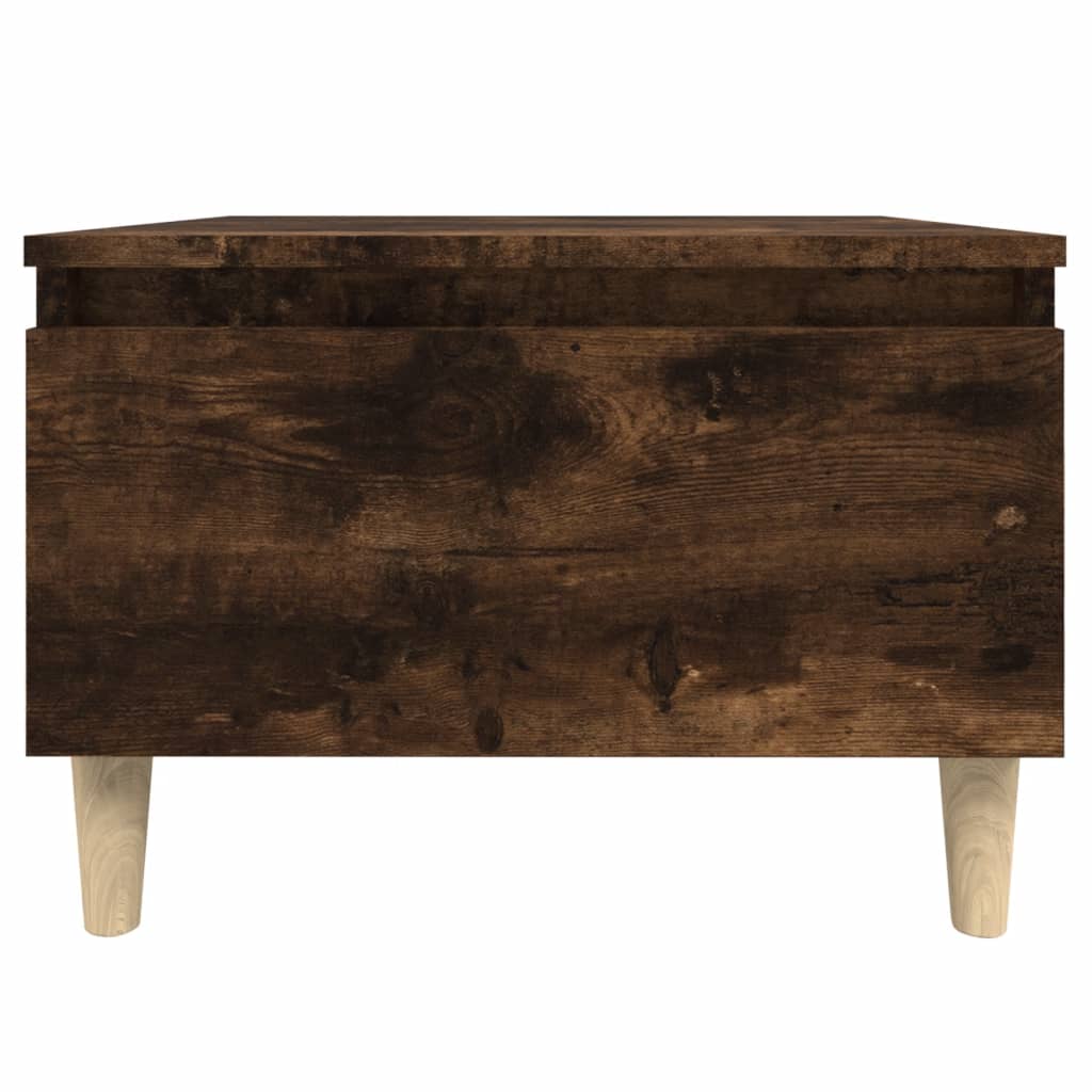 sidebord 50x46x35 cm konstrueret træ røget egetræsfarve