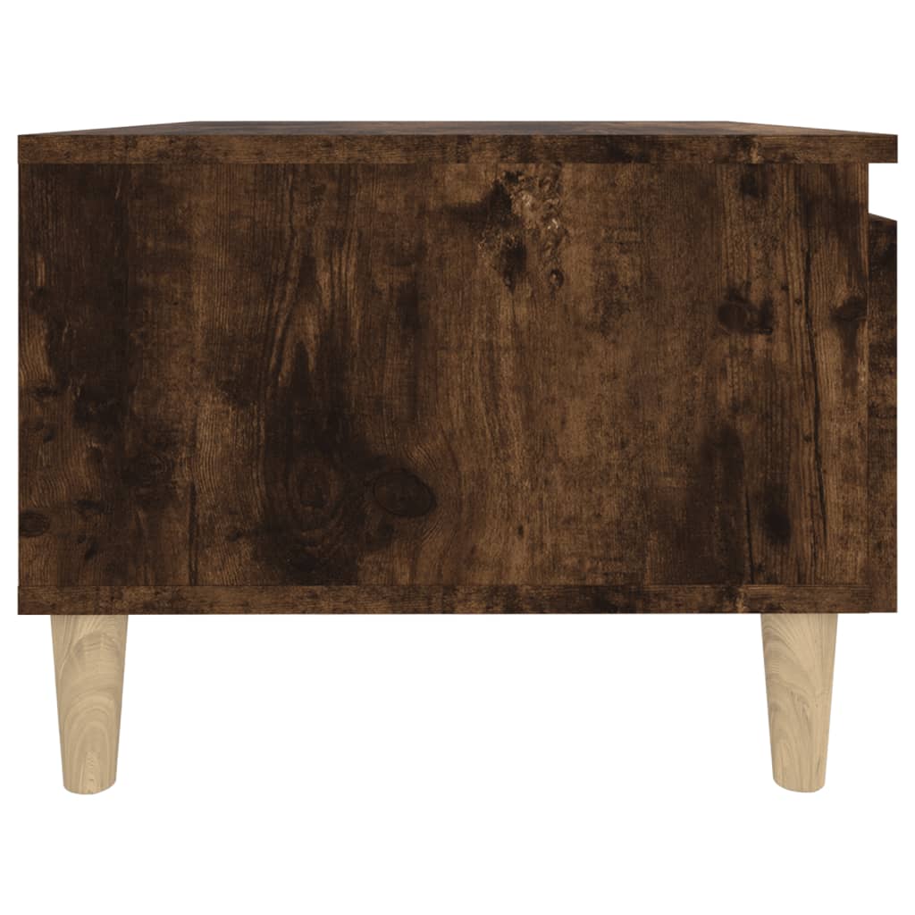 sideborde 2 stk. 50x46x35 cm konstrueret træ røget egetræsfarve