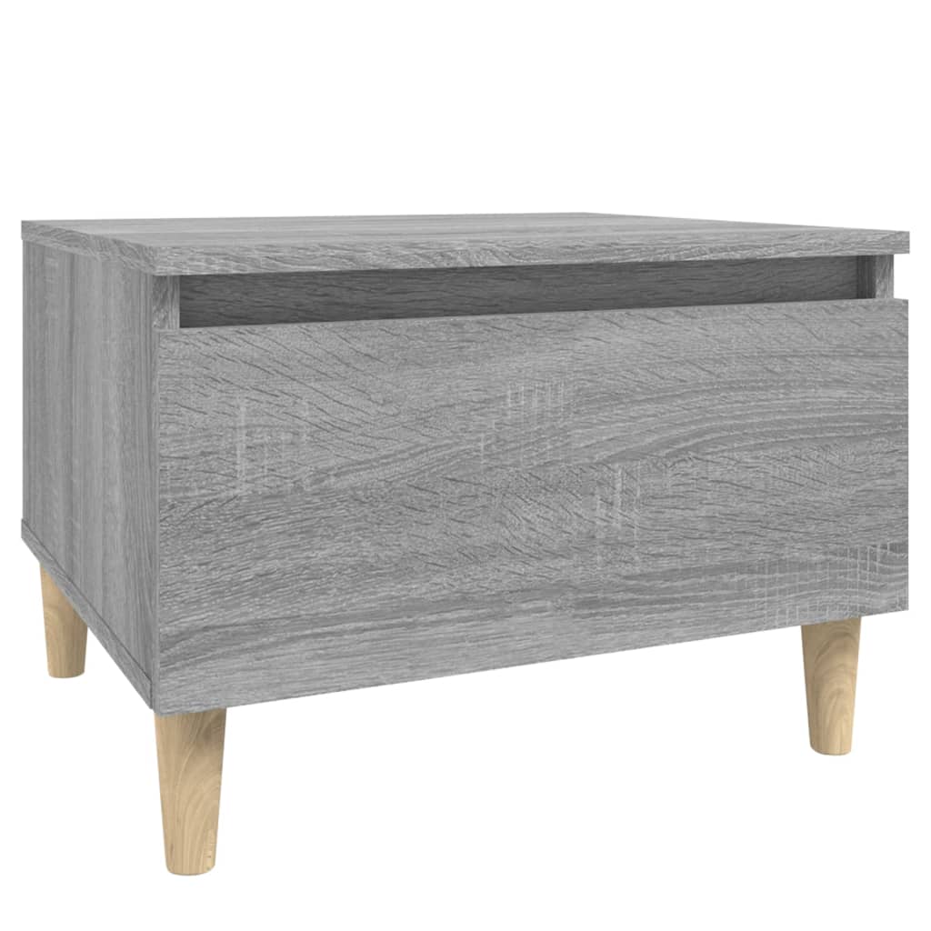 sidebord 50x46x35 cm konstrueret træ grå sonoma-eg