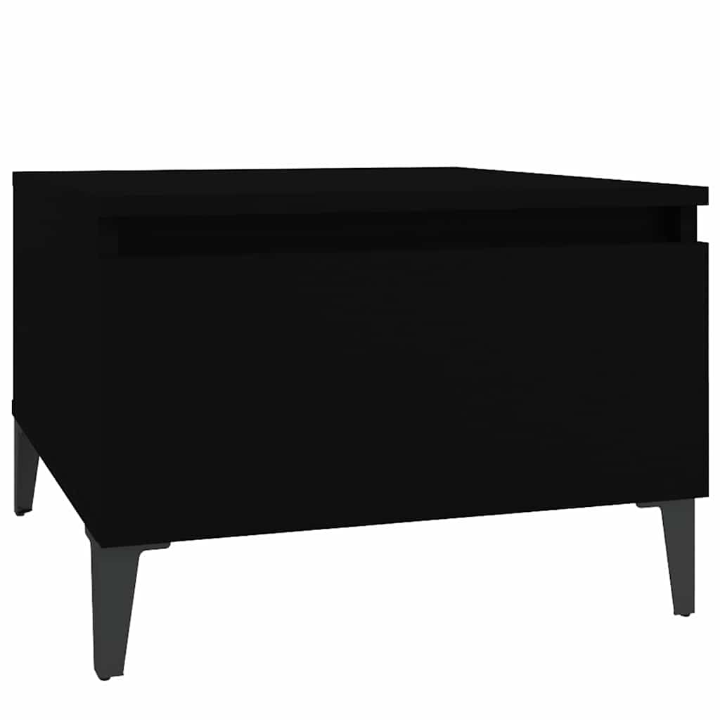 sidebord 50x46x35 cm konstrueret træ sort