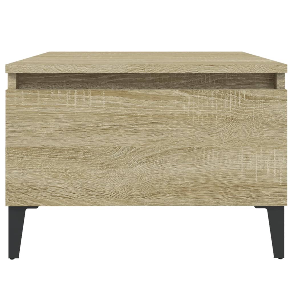 sidebord 50x46x35 cm konstrueret træ sonoma-eg