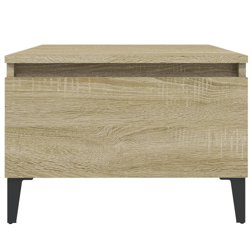 sideborde 2 stk. 50x46x35 cm konstrueret træ sonoma-eg