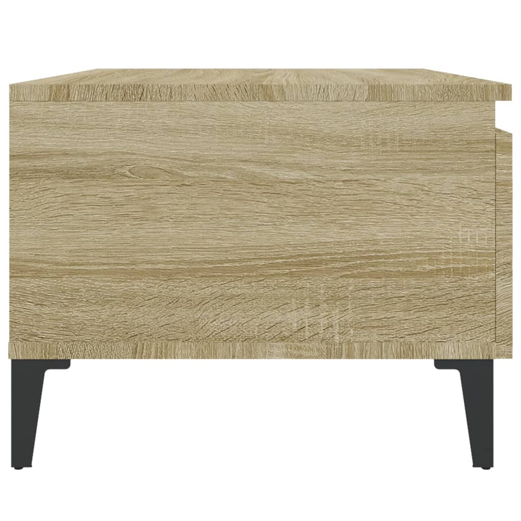 sideborde 2 stk. 50x46x35 cm konstrueret træ sonoma-eg