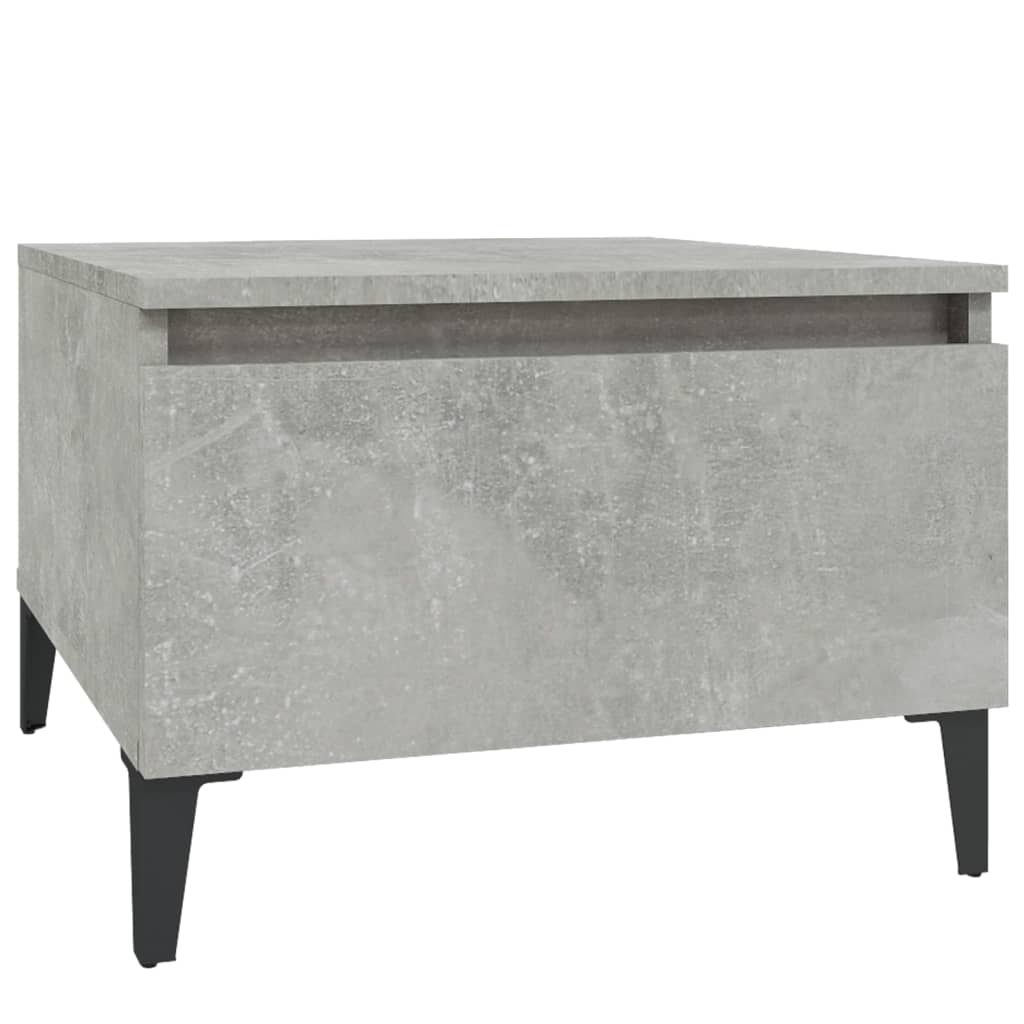 sidebord 50x46x35 cm konstrueret træ betongrå
