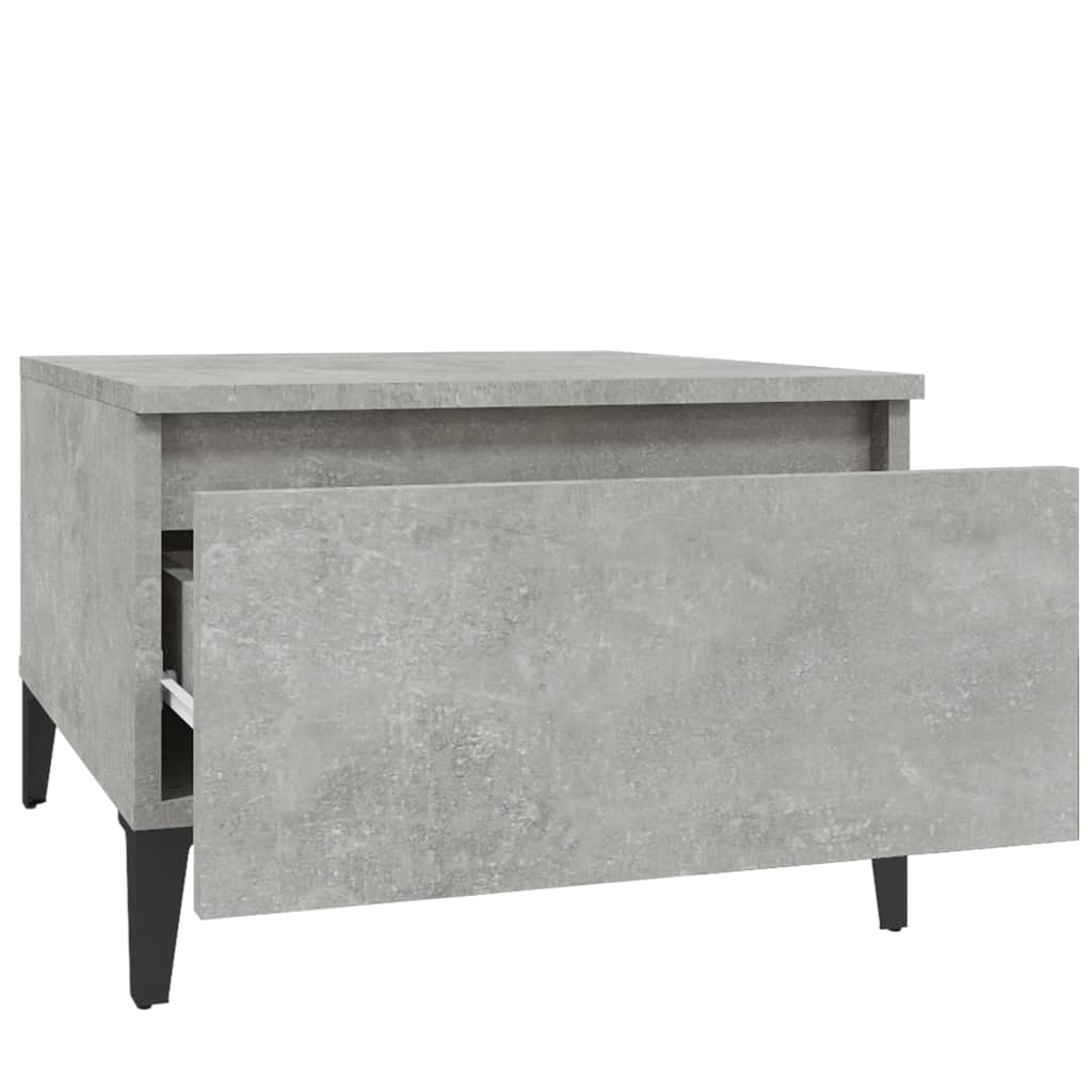 sidebord 50x46x35 cm konstrueret træ betongrå