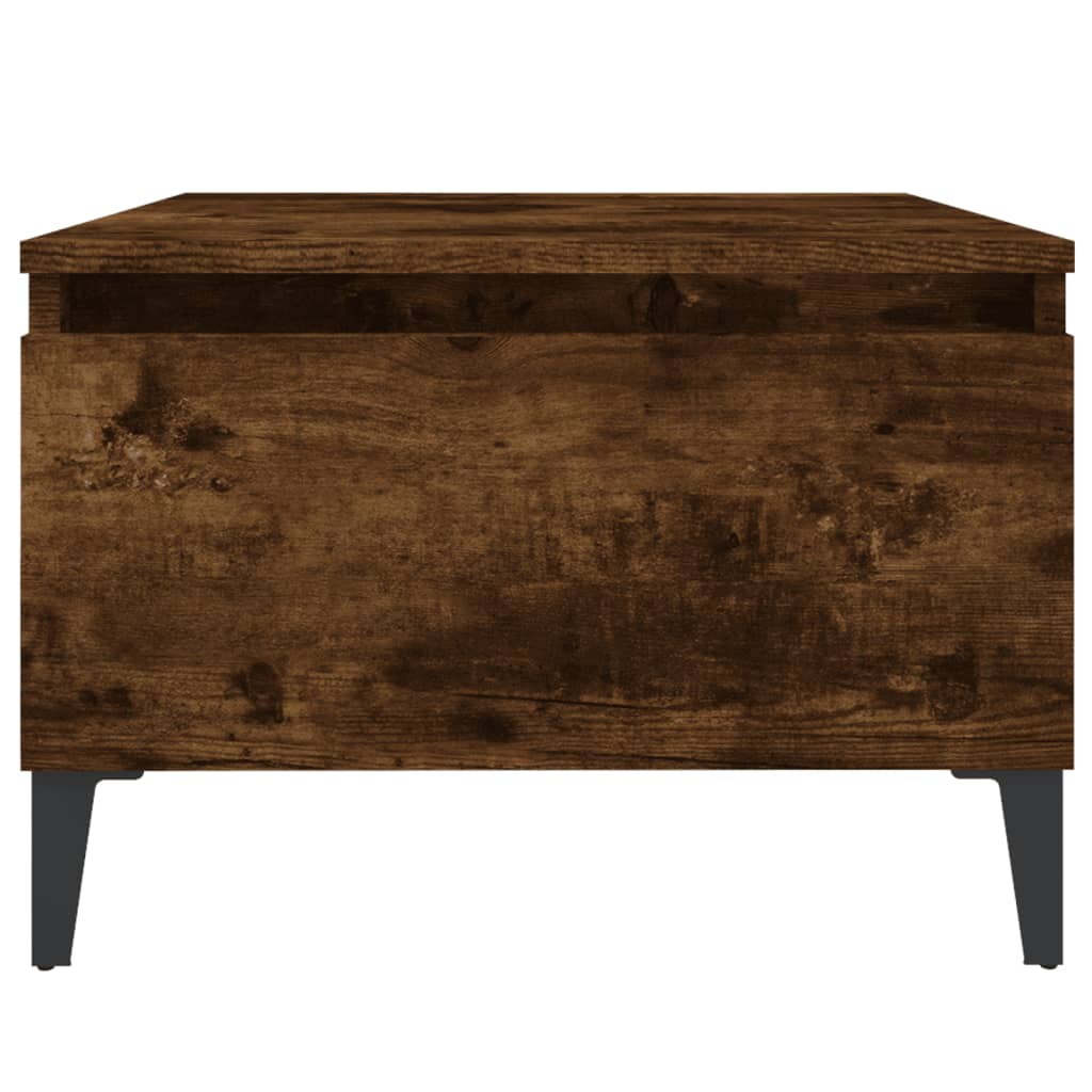 sideborde 2 stk. 50x46x35 cm konstrueret træ røget egetræsfarve