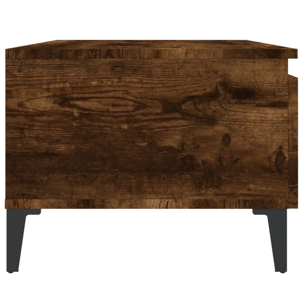 sideborde 2 stk. 50x46x35 cm konstrueret træ røget egetræsfarve
