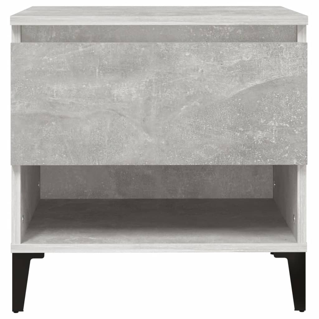 sidebord 50x46x50 cm konstrueret træ betongrå