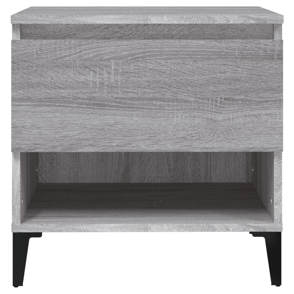 sidebord 50x46x50 cm konstrueret træ grå sonoma-eg