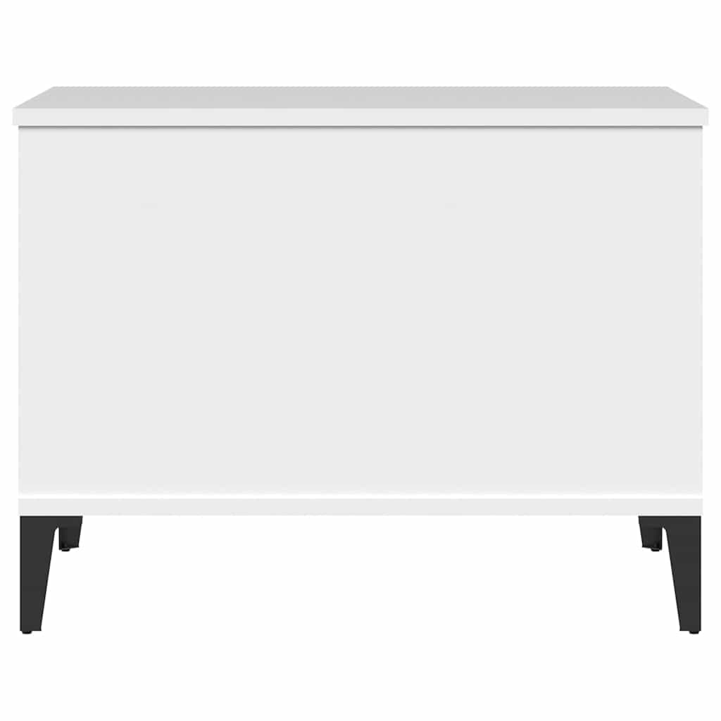 sofabord 60x44,5x45 cm konstrueret træ hvid