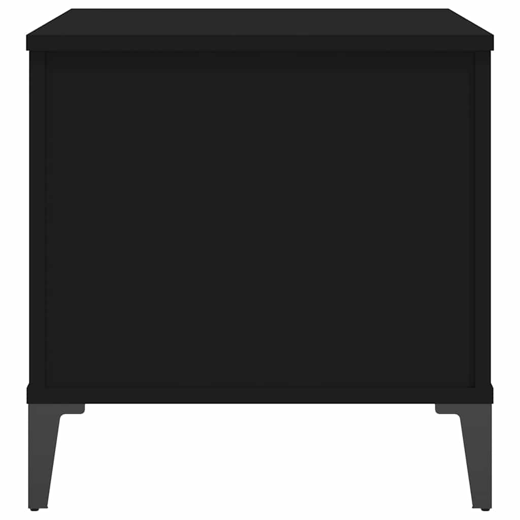 sofabord 60x44,5x45 cm konstrueret træ sort