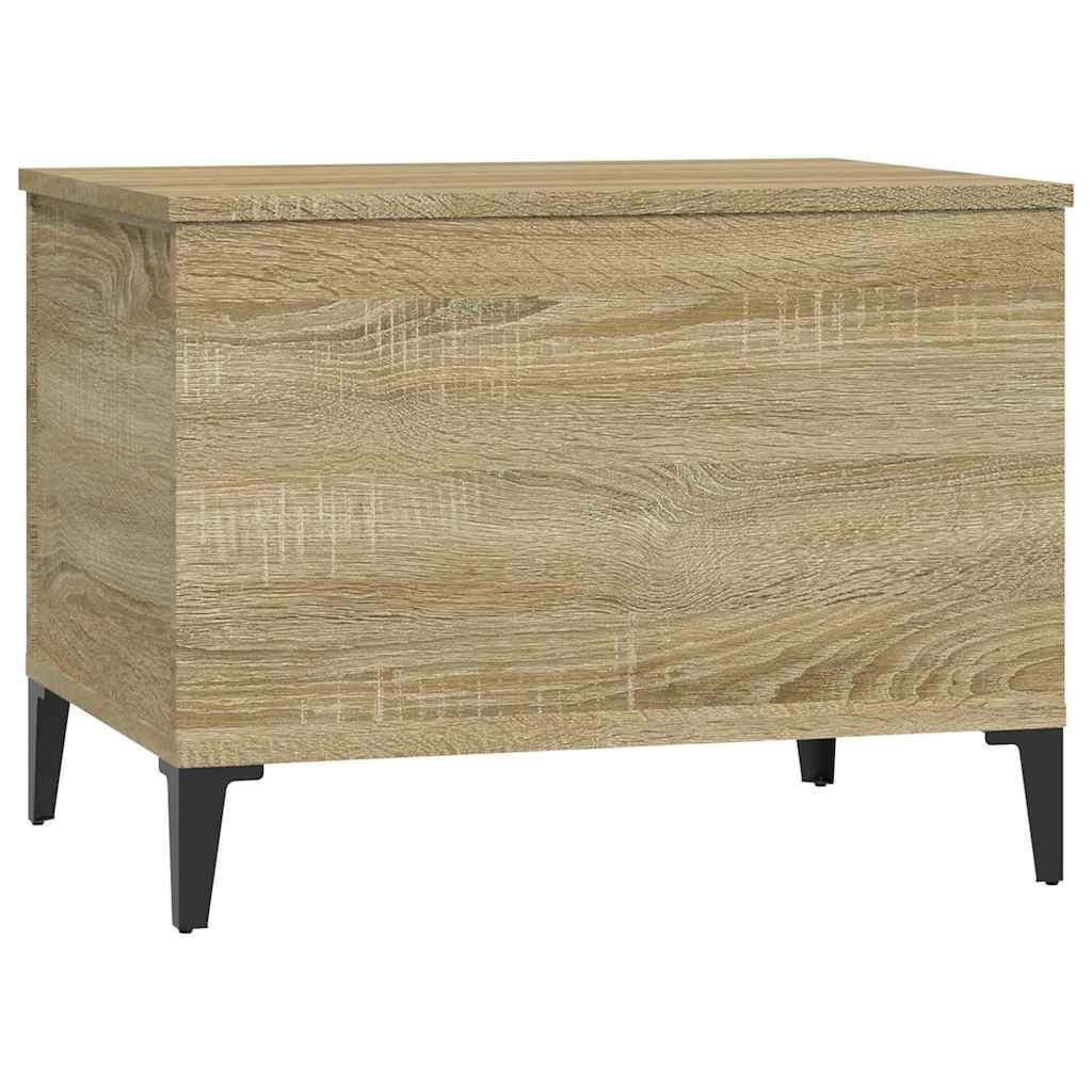 sofabord 60x44,5x45 cm konstrueret træ sonoma-eg