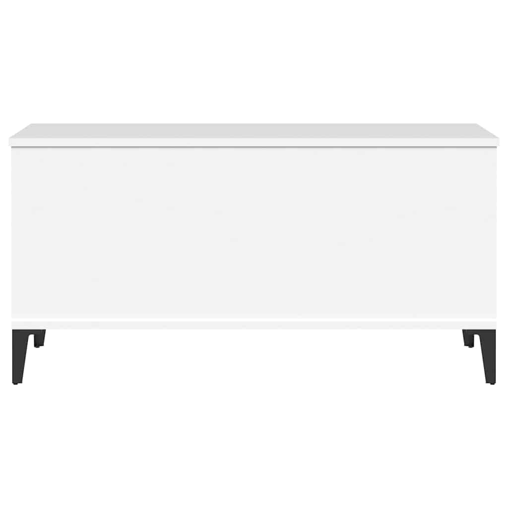 sofabord 90x44,5x45 cm konstrueret træ hvid