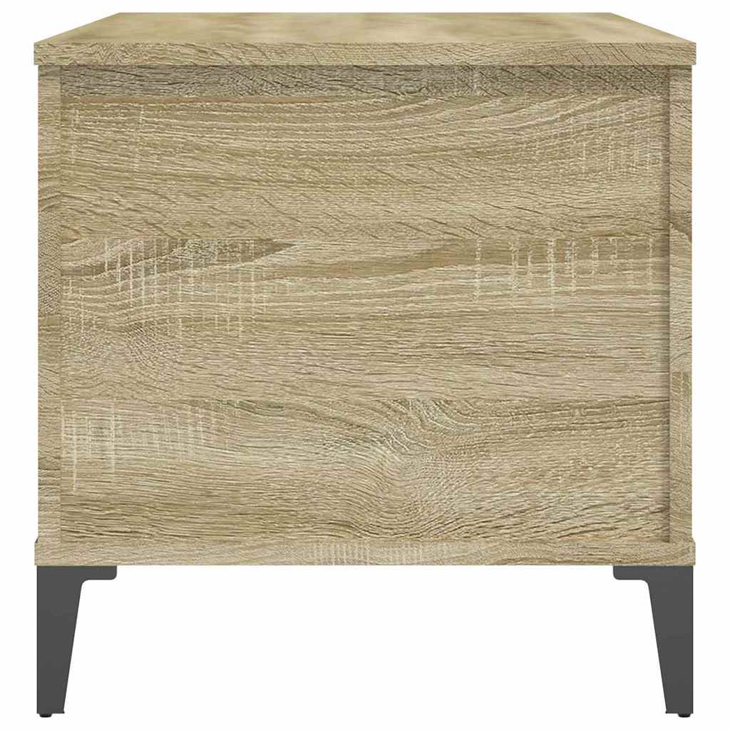 sofabord 90x44,5x45 cm konstrueret træ sonoma-eg