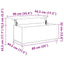 sofabord 90x44,5x45 cm konstrueret træ sonoma-eg