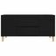 tv-bord 102x44,5x50 cm konstrueret træ sort