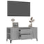 tv-bord 102x44,5x50 cm konstrueret træ grå sonoma-eg