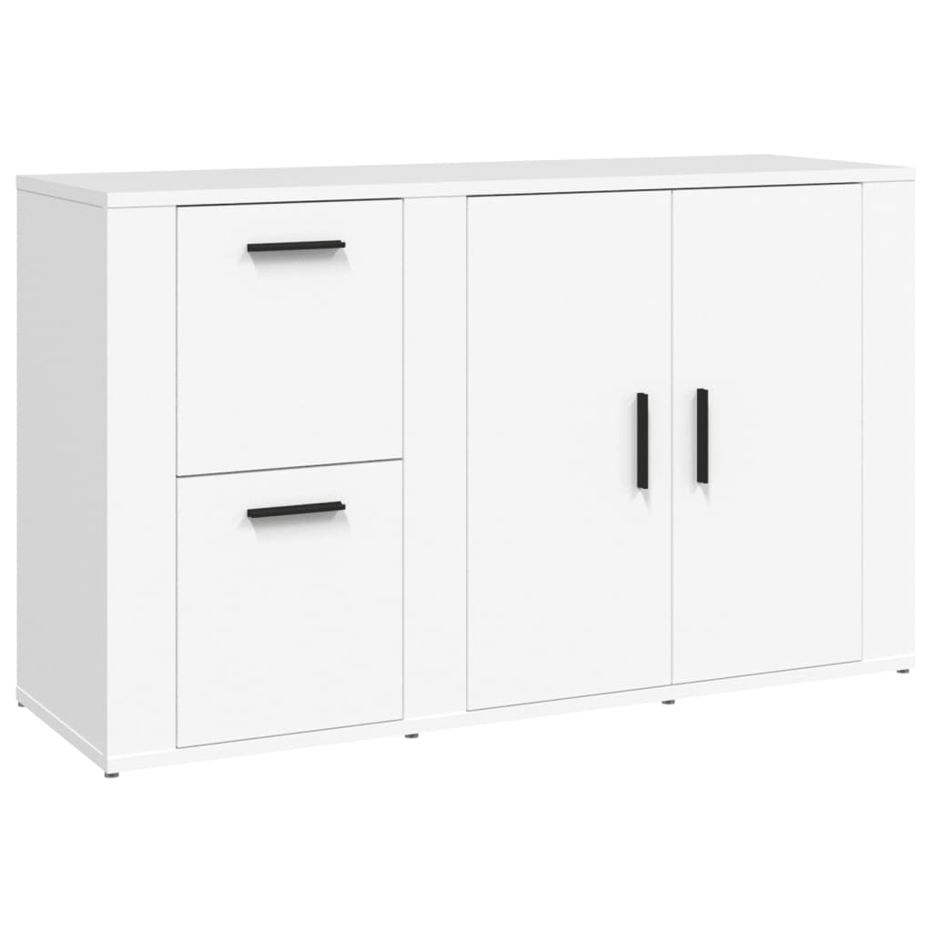 skænk 100x33x59,5 cm konstrueret træ hvid
