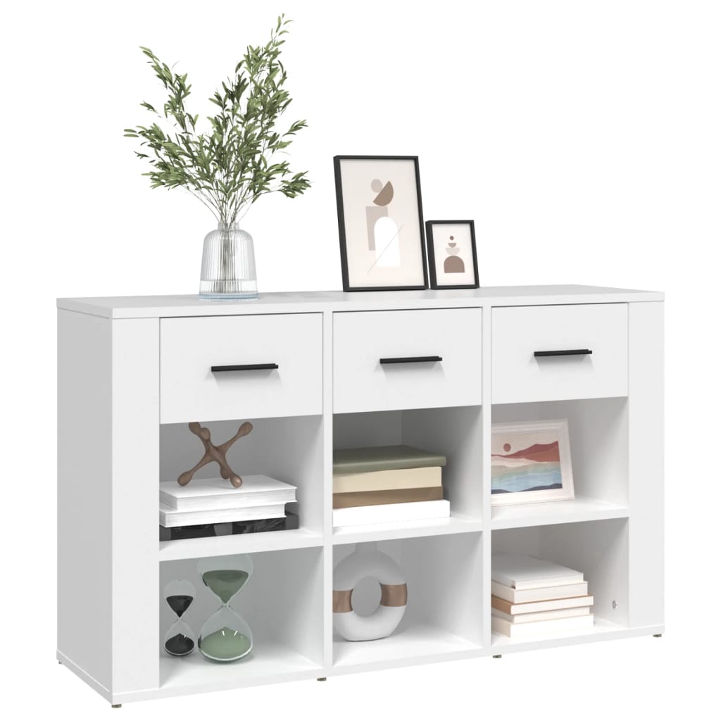 skænk 100x30x59,5 cm konstrueret træ hvid