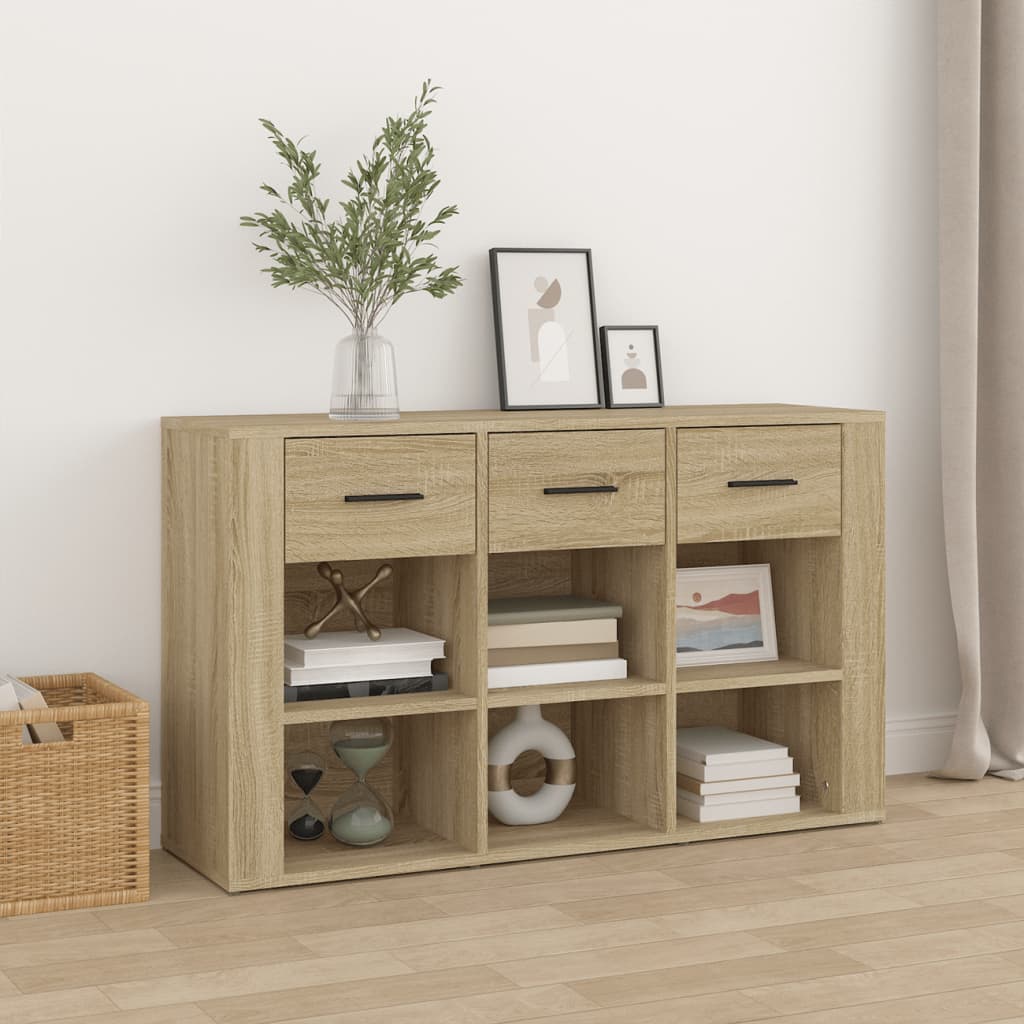 skænk 100x30x59,5 cm konstrueret træ sonoma-eg