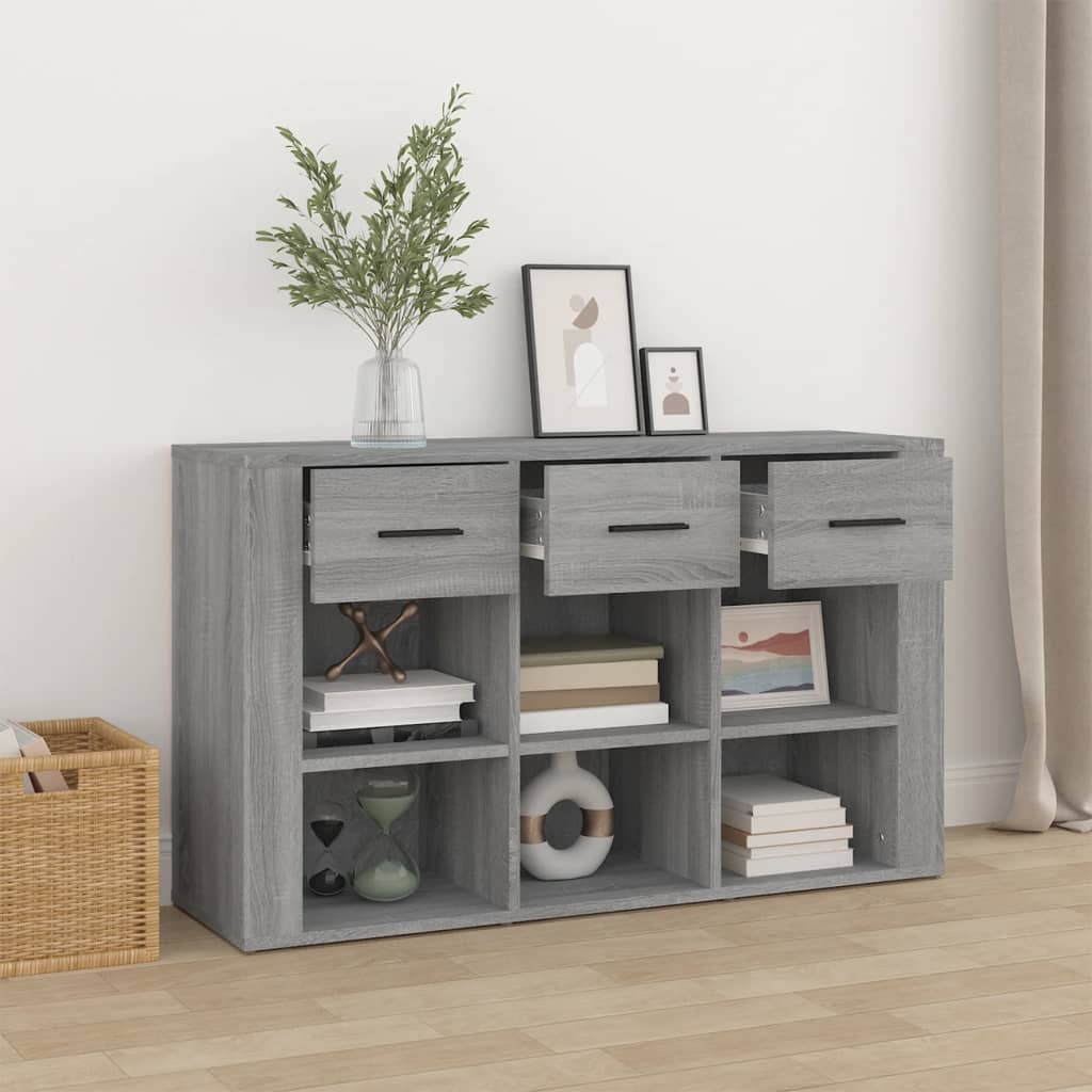 skænk 100x30x59,5 cm konstrueret træ grå sonoma-eg