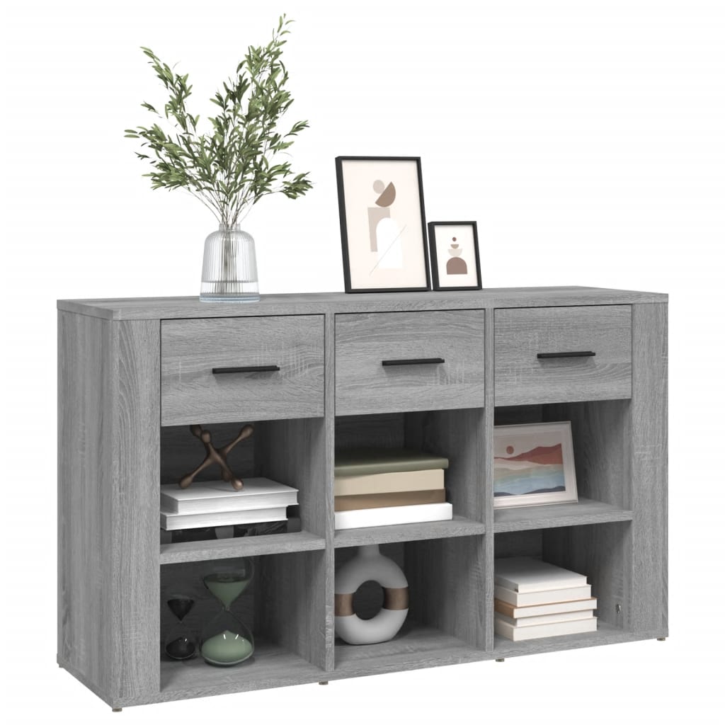 skænk 100x30x59,5 cm konstrueret træ grå sonoma-eg