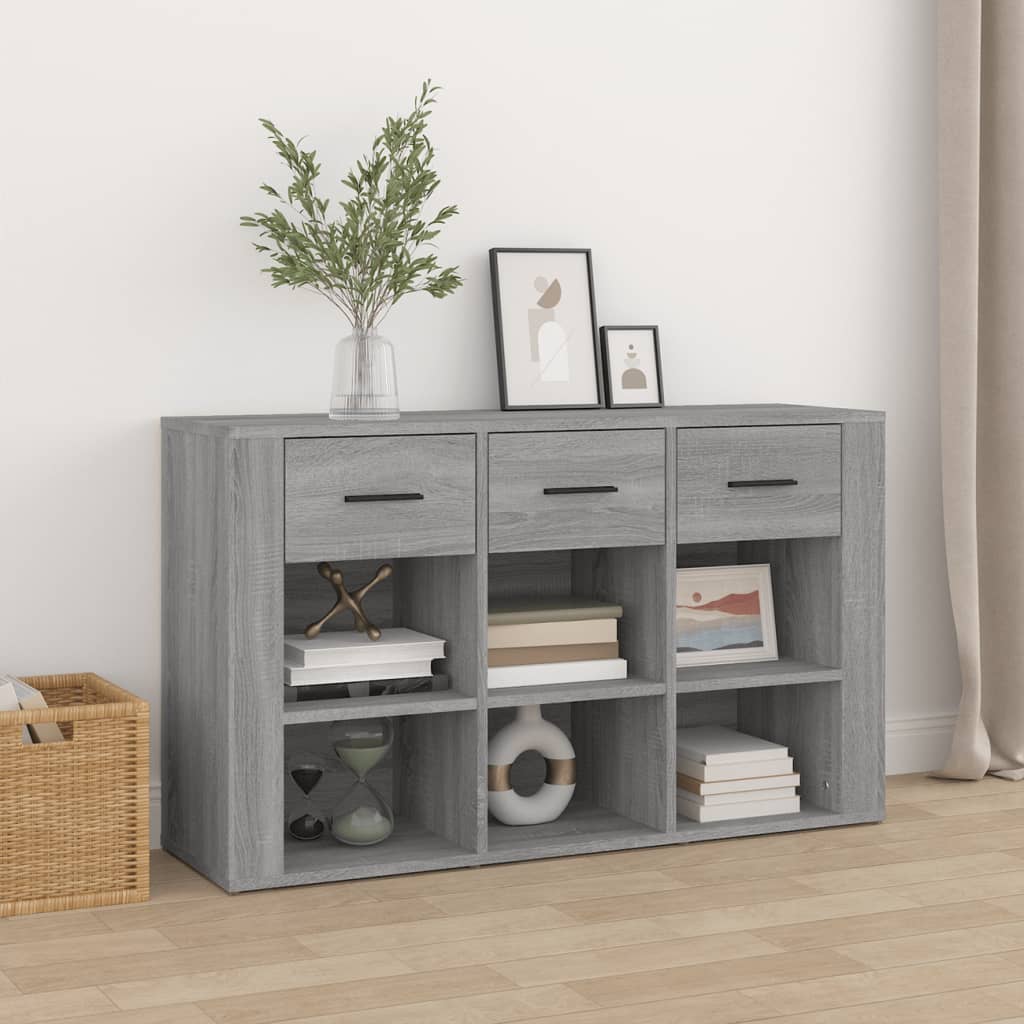 skænk 100x30x59,5 cm konstrueret træ grå sonoma-eg
