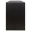 firdobbelt skraldespandsskjuler 274x80x117 cm polyrattan sort