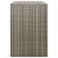 dobbelt skraldespandsskjuler 140x80x117 cm polyrattan grå