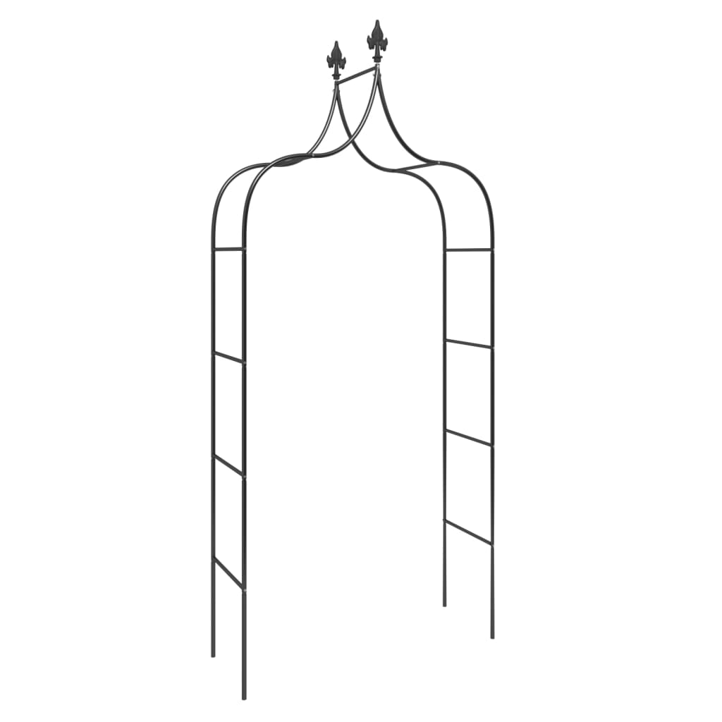 havebuer 2 stk. 120x38x260 cm stål sort