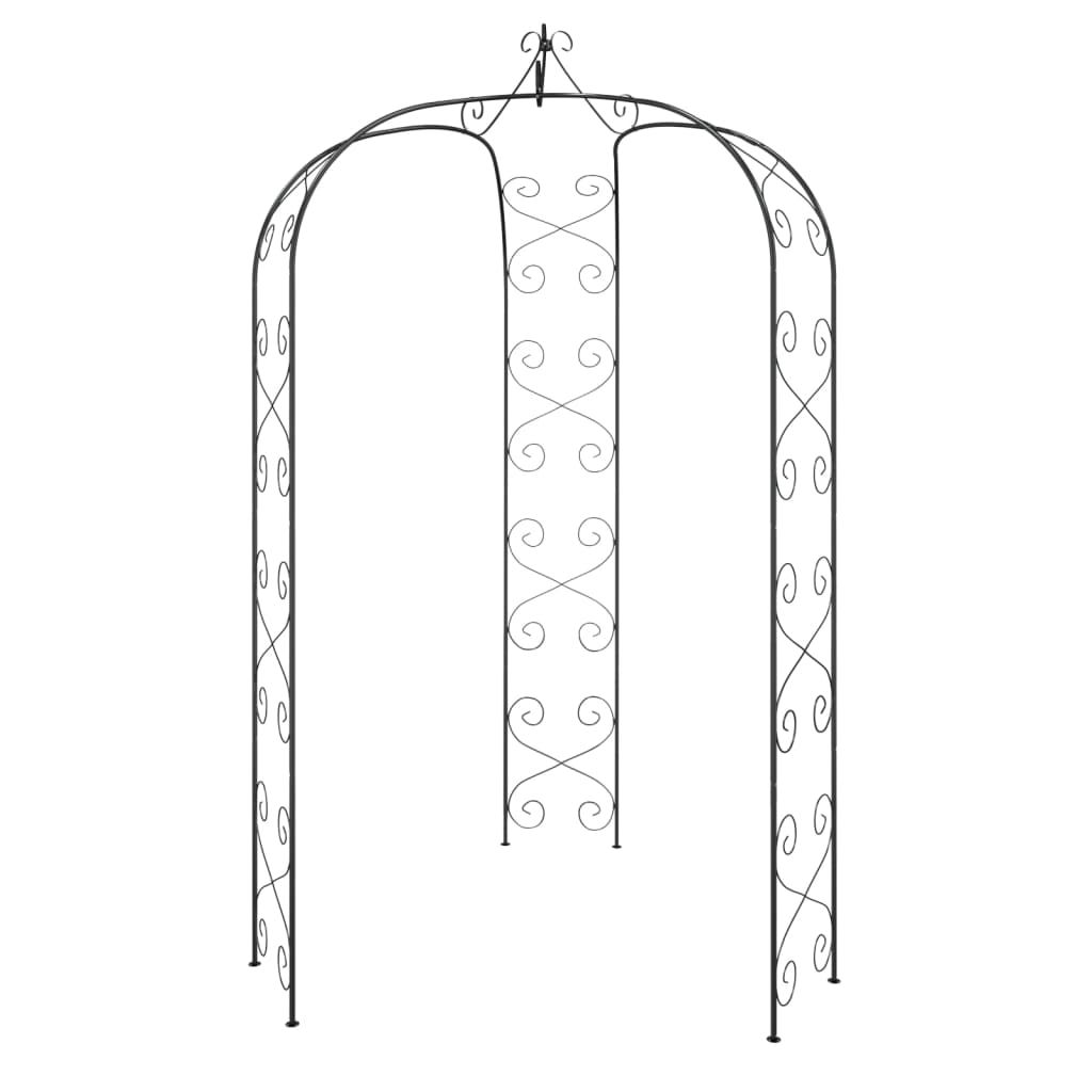 havebue Ø180x255 cm stål sort