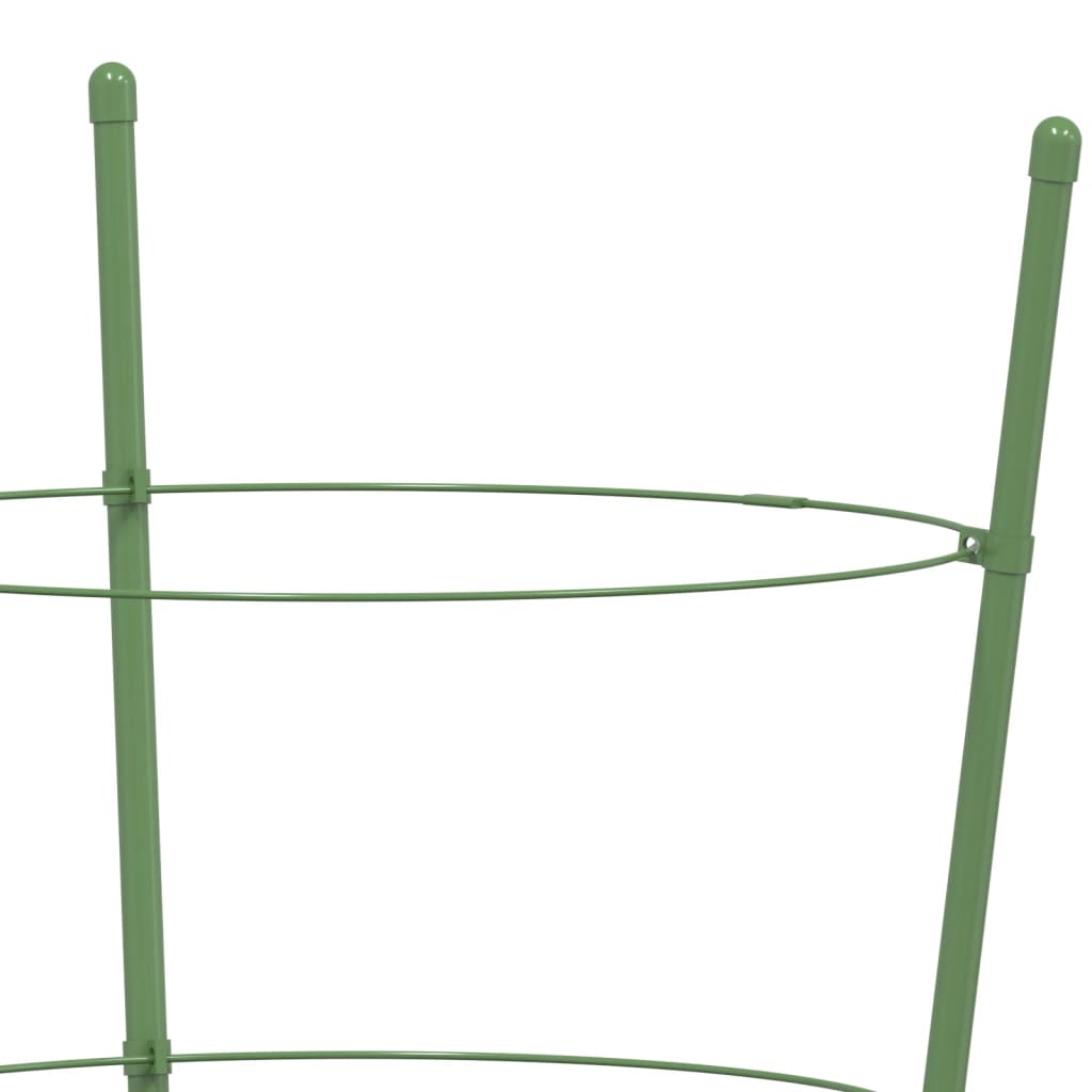 plantestativ med 4 ringe 5 stk. 90 cm stål grøn