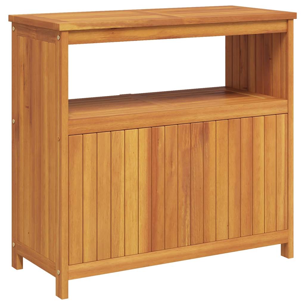 konsolbord til haven 80x35x75 cm massivt akacietræ
