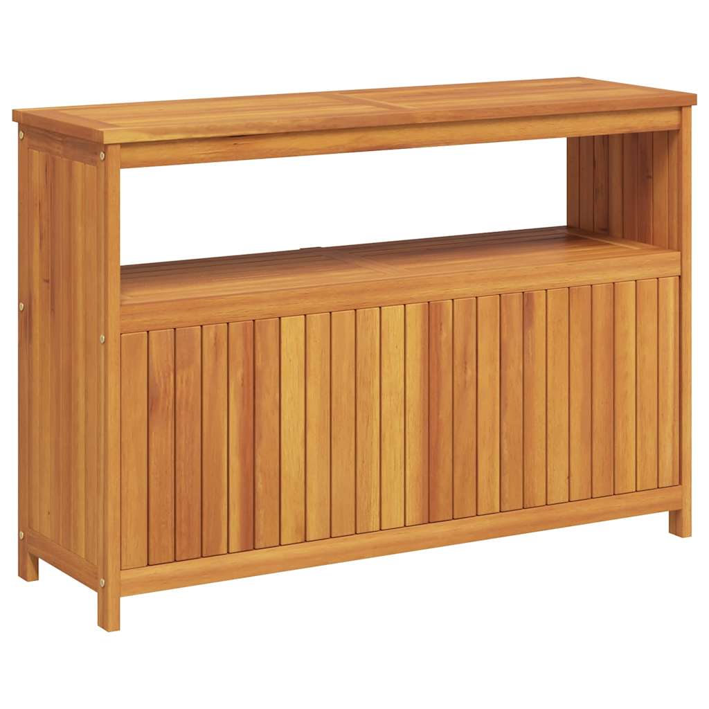 konsolbord til haven 110x35x75 cm massivt akacietræ