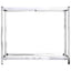 dækreoler 3 stk. med 2 hylder 110x40x110 cm stål sølvfarvet