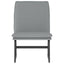 loungestol 52x75x76 cm stof lysegrå