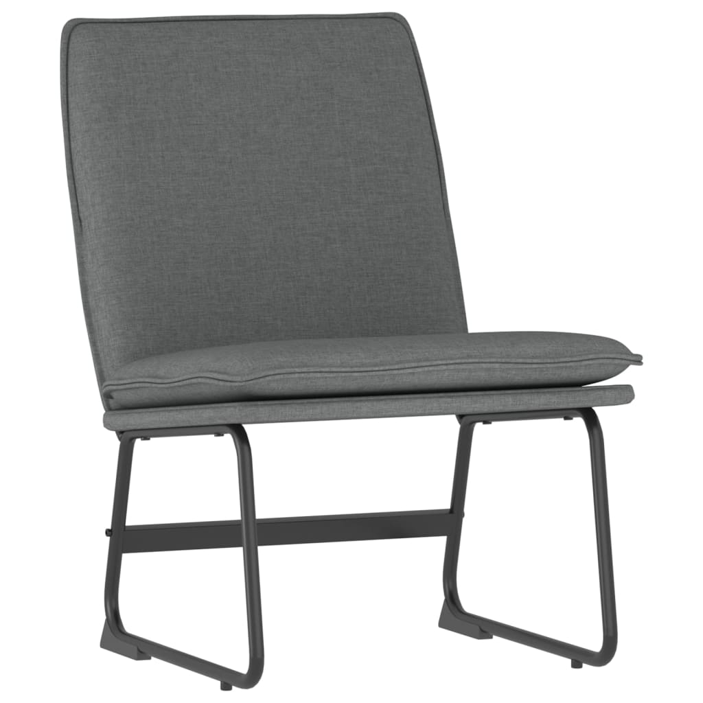 loungestol 52x75x76 cm stof mørkegrå