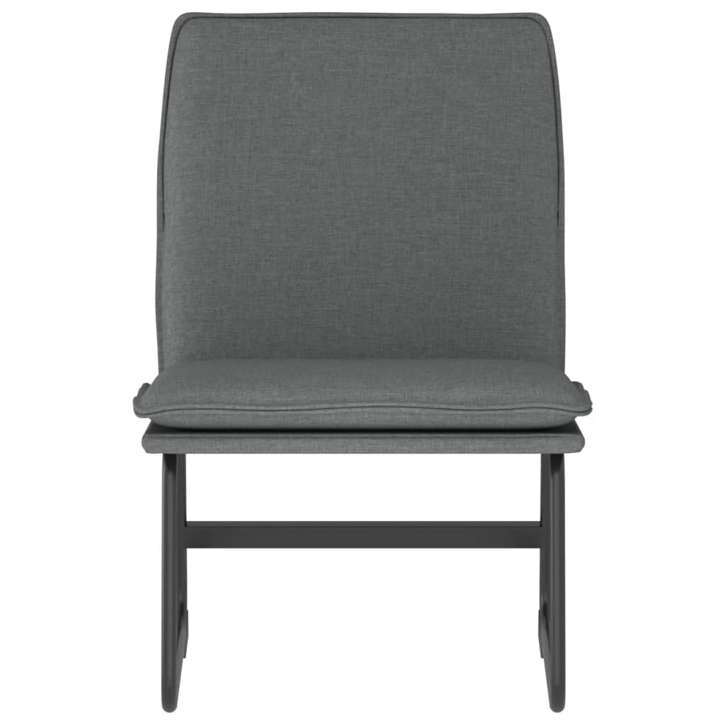 loungestol 52x75x76 cm stof mørkegrå