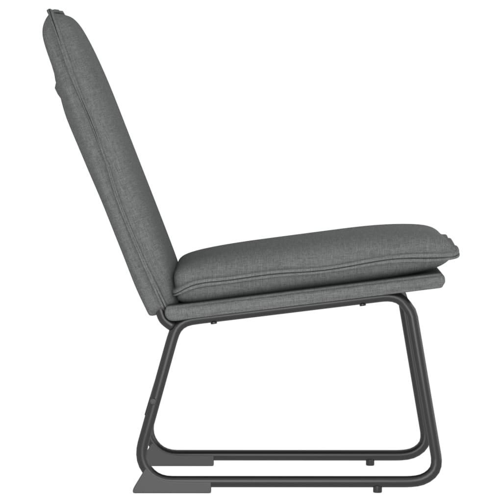 loungestol 52x75x76 cm stof mørkegrå