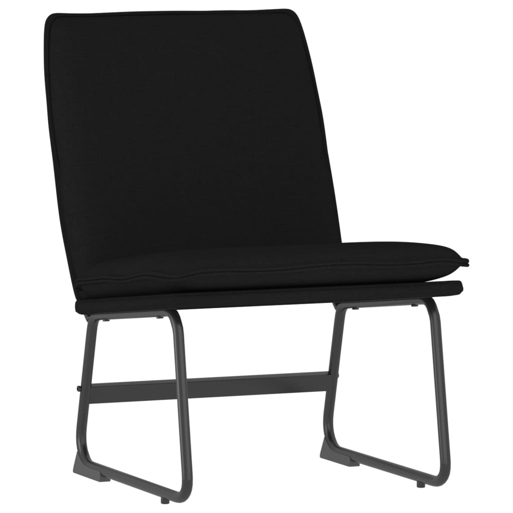 loungestol 52x75x76 cm stof sort