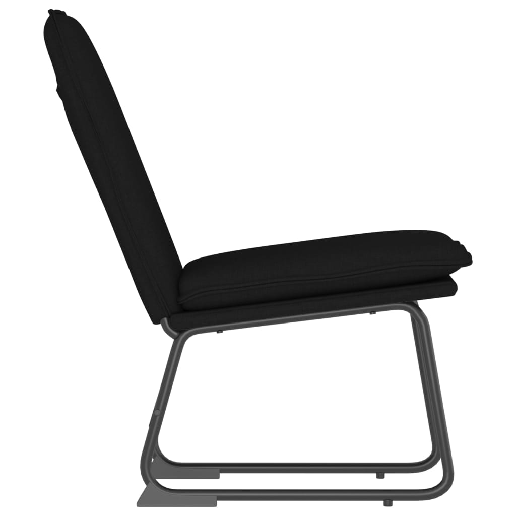 loungestol 52x75x76 cm stof sort