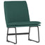 loungestol 52x75x76 cm stof mørkegrøn