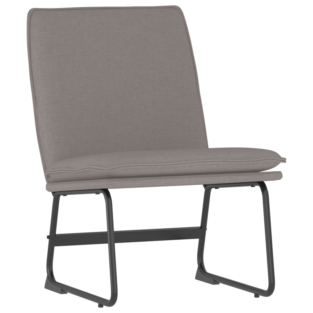loungestol 52x75x76 cm stof Gråbrun