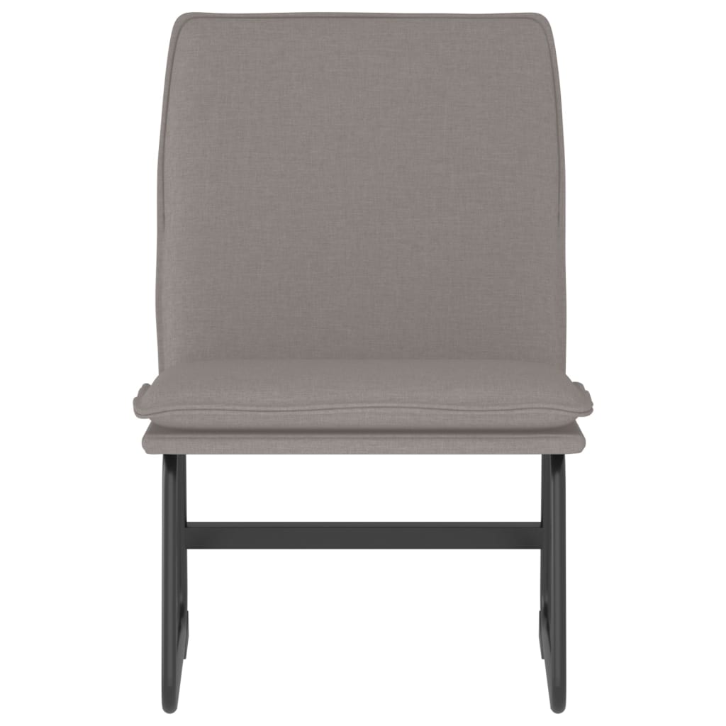 loungestol 52x75x76 cm stof Gråbrun