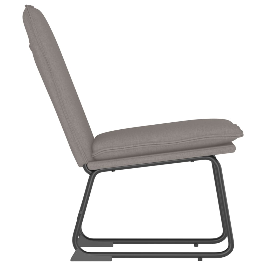 loungestol 52x75x76 cm stof Gråbrun
