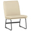 loungestol 52x75x76 cm stof Cremefarvet