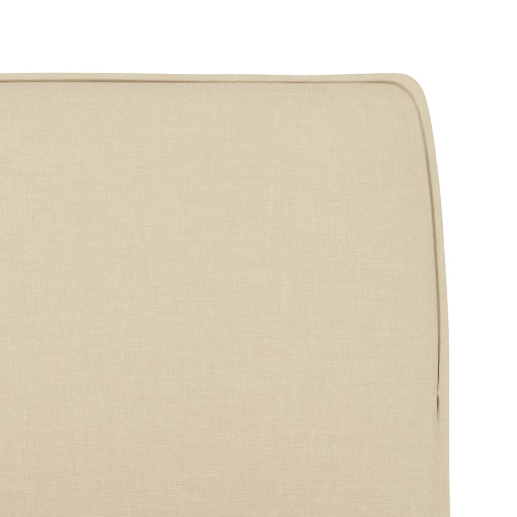 loungestol 52x75x76 cm stof Cremefarvet