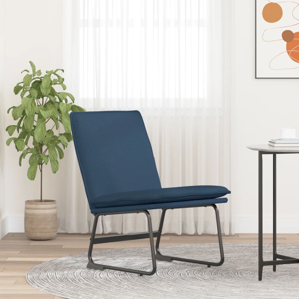 loungestol 52x75x76 cm stof Blå