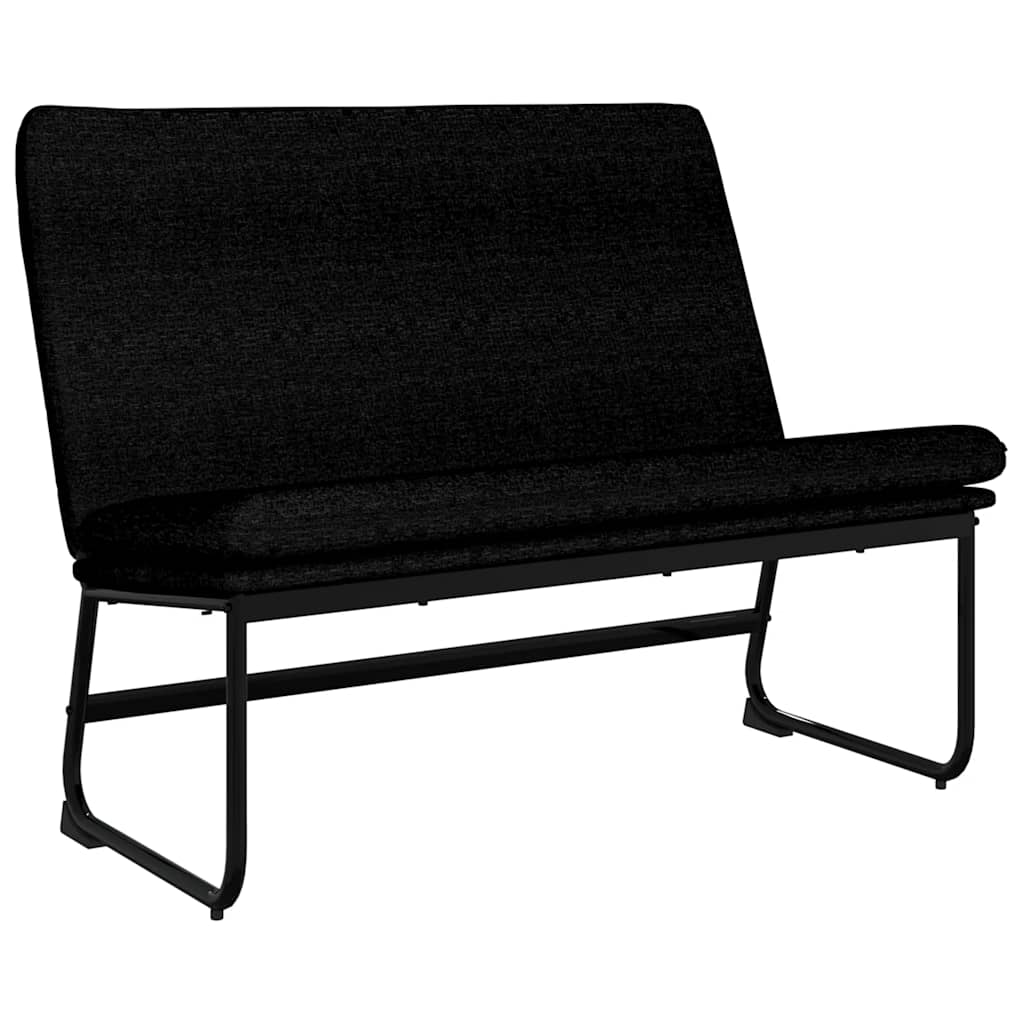 bænk 100x75x76 cm stof sort