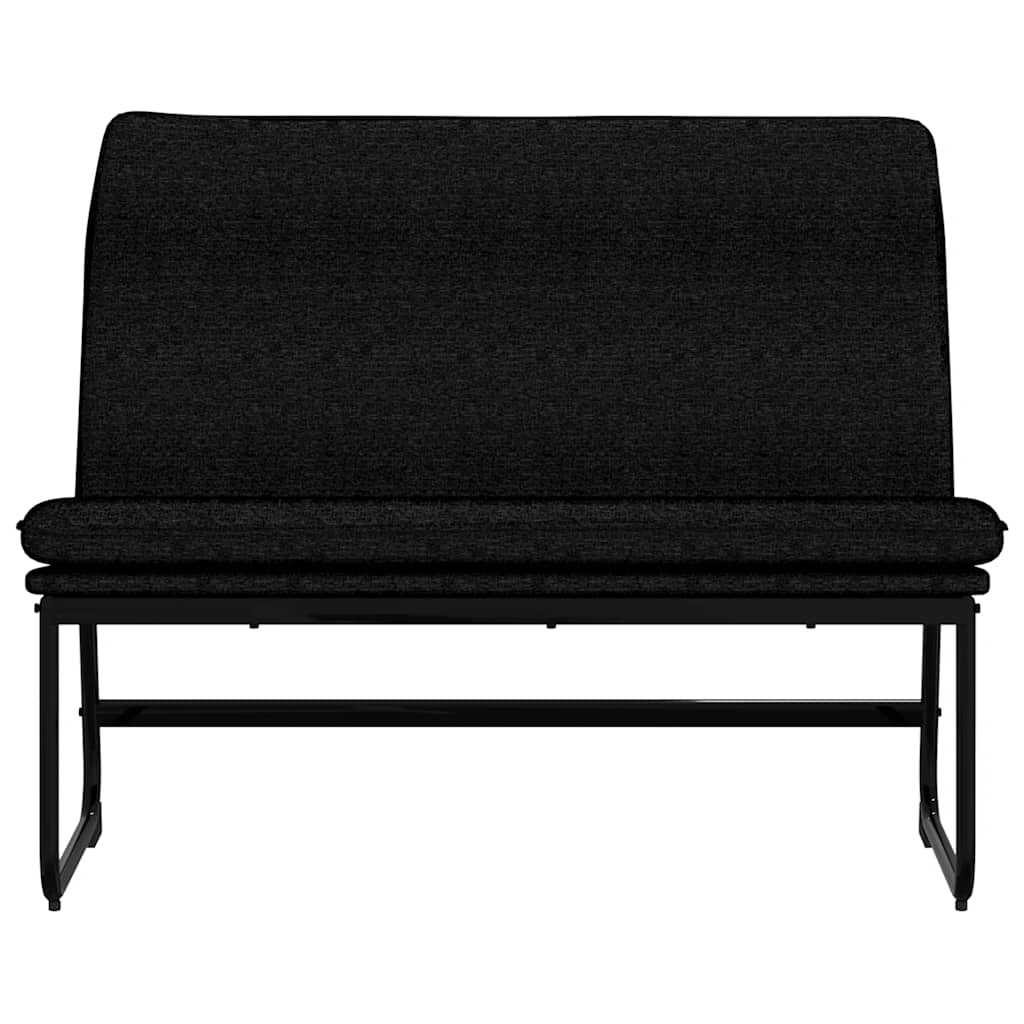 bænk 100x75x76 cm stof sort
